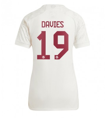 Lacne Ženy Futbalové dres Bayern Munich Alphonso Davies #19 2023-24 Krátky Rukáv - Tretina